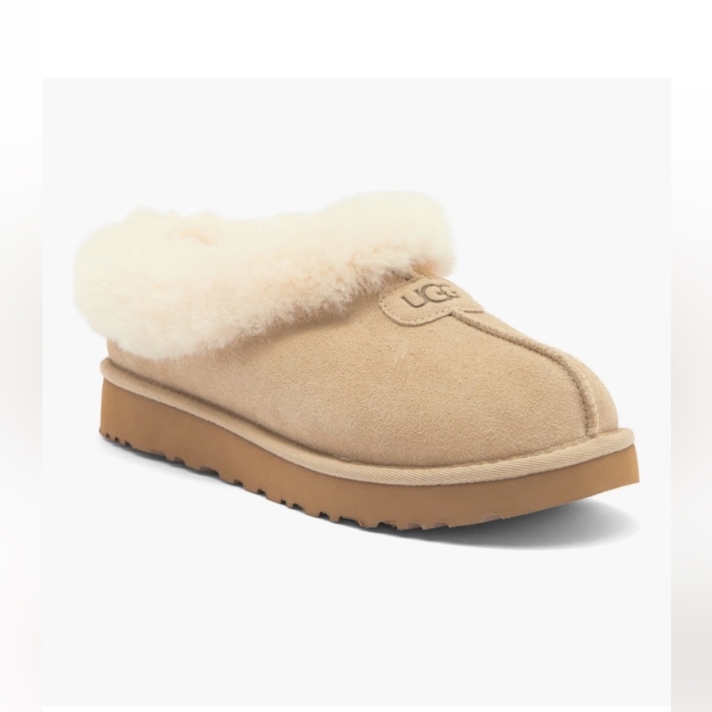UGG Tazzette Genuine Shearling Collar Slipper